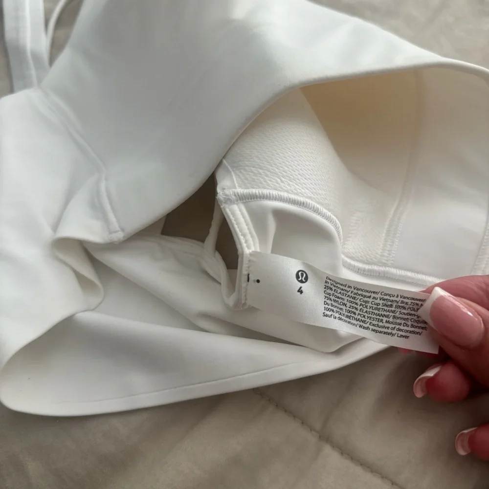 Lululemon Athletica White Sports Bra - Picture 4 of 5
